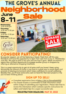 Grove Neighborhood Sale 2022 Web Info