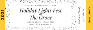 Carriage ride ticket